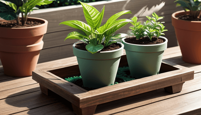 Saksı Altlığı ve Su Drenajı